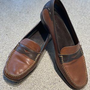 HS Trask Two-Tone Driving Loafers